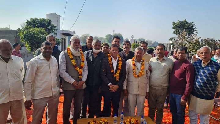 फरीदाबाद - गांव शाहाबाद में स्थानीय लोगों की समस्याएं सुनने पहुंचेः विधायक राजेश नागर 1 IMG 20220130 WA0019