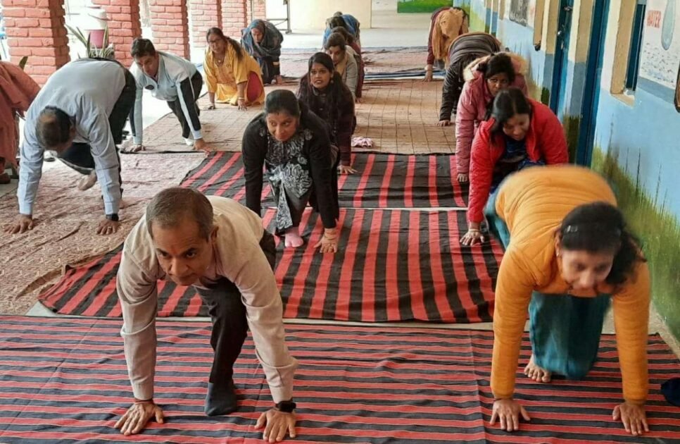 फरीदाबाद - विद्यालय में 75 करोड़ सूर्य नमस्कार अभियान 1 IMG 20220214 WA0003
