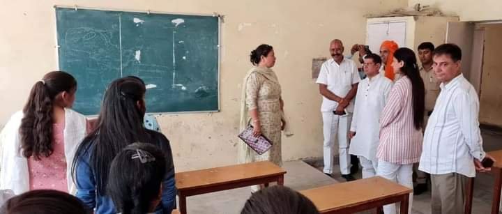 फरीदाबाद - तिगांव डिग्री कॉलेज का निरीक्षण करने पहुंचे विधायक राजेश नागर 1 IMG 20220619 WA0022