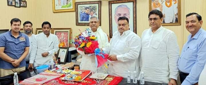 फरीदाबाद - लखन सिंगला के कार्यालय पर हुआ कांग्रेस प्रदेशाध्यक्ष का जोरदार स्वागत 1 img 20220712 wa00072807433037215506826