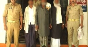 अदलहाट पुलिस द्वारा पकड़े गए गोवंश तस्कर और मुक्त कराए गए मवेशी