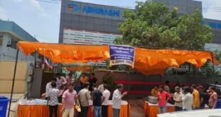 अल्फा अभिराशी ग्रुप द्वारा निर्जला एकादशी पर मीठा शरबत वितरण