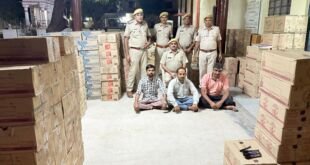 भीनमाल पुलिस ने 60 लाख की अवैध शराब जब्त की और तीन तस्करों को गिरफ्तार किया