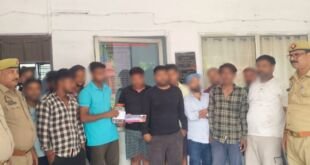 मीरजापुर में 14 जुआरी गिरफ्तार, पुलिस ने नकद व ताश की गड्डी जब्त की