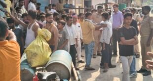 मीरजापुर मोहर्रम मेले में गैस टंकी फटने से घायल हुए लोग