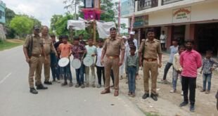 देवरिया में मोहर्रम पर्व के दौरान पुलिस द्वारा की जा रही सतर्क निगरानी
