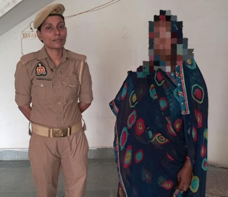 भंडारी देवी मंदिर में चैन चोरी की आरोपी महिला गिरफ्तार