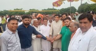 राजेश नागर द्वारा फरीदाबाद में कुश्ती दंगल का उद्घाटन