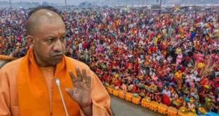 मुख्यमंत्री योगी आदित्यनाथ कोटेदारी व्यवस्था खत्म करने की घोषणा करते हुए