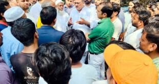फरीदाबाद में पेटी मार्किट दुकानदारों के समर्थन में बलजीत कौशिक