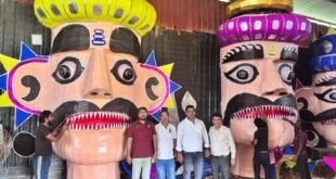 फरीदाबाद में 76वां दशहरा मनाने की तैयारी करती श्री महावीर दल दशहरा कमेटी