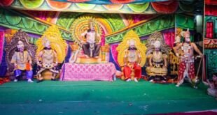 विजय रामलीला कमेटी फरीदाबाद में लंका दहन मंचन