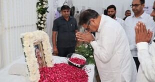 फरीदाबाद में शोक व्यक्त करते भाजपा प्रदेश प्रभारी डॉ. सतीश पूनिया
