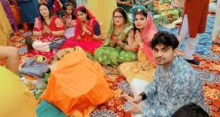 फरीदाबाद सेक्टर 56 में समाजसेवी आशीष मिश्रा के सहयोग से छठ पूजा का आयोजन — हिंदू पर्व छठ का उल्लास