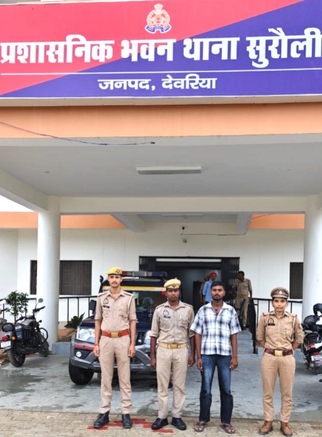 देवरिया - पॉक्सो एक्ट के प्रकरण में वांछित 01 अभियुक्त गिरफ्तार, थाना सुरौली 2 IMG 20260924 WA0023